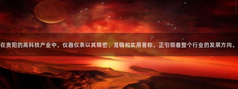 云顶集团有限公司是国企吗：在贵阳的高科技产业中，仪器仪表以其