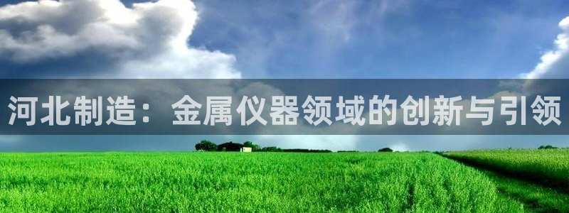 云顶国际版怎么下载：河北制造：金属仪器领域的创新与引领
