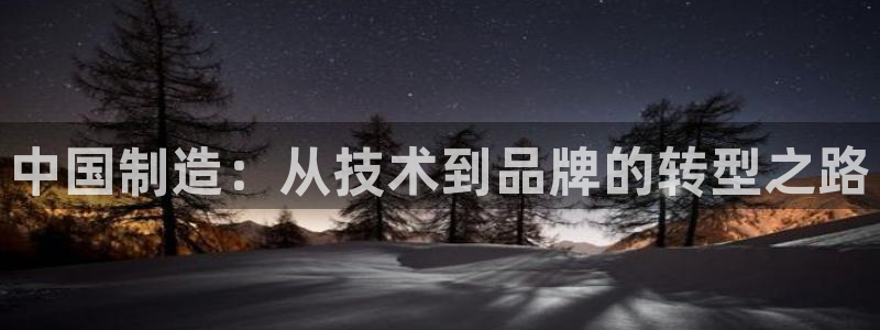 云顶国际服更新时间是几点：中国制造：从技术到品牌的转型之路