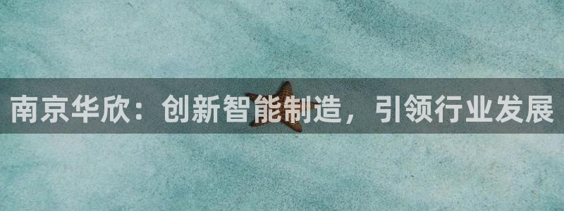 云顶集团游戏入口：南京华欣：创新智能制造，引领行业发展