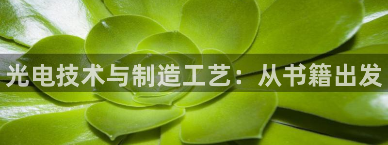 云顶国际网站打不开：光电技术与制造工艺：从书籍出发