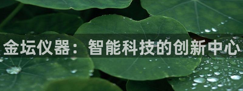 云顶国际版最新版苹果版：金坛仪器：智能科技的创新中心