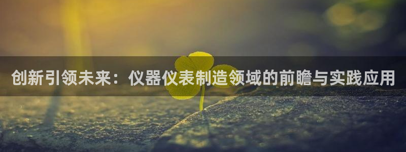 云顶国际商业广场A座101：创新引领未来：仪器仪表制造领域的