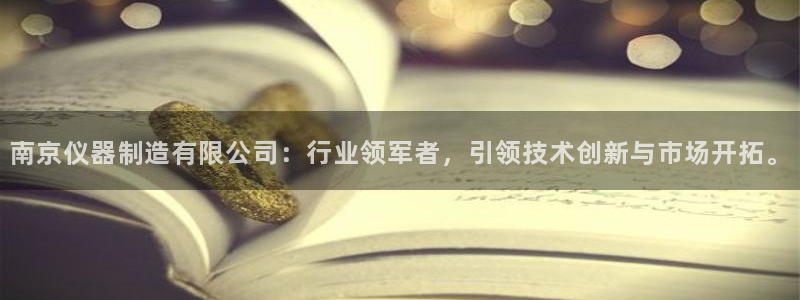 云顶国际物流官网：南京仪器制造有限公司：行业领军者，引领技术