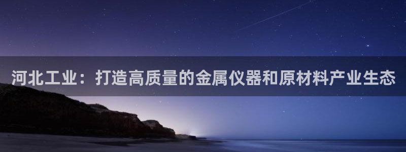 云顶集团rt电子游戏：河北工业：打造高质量的金属仪器和原材料